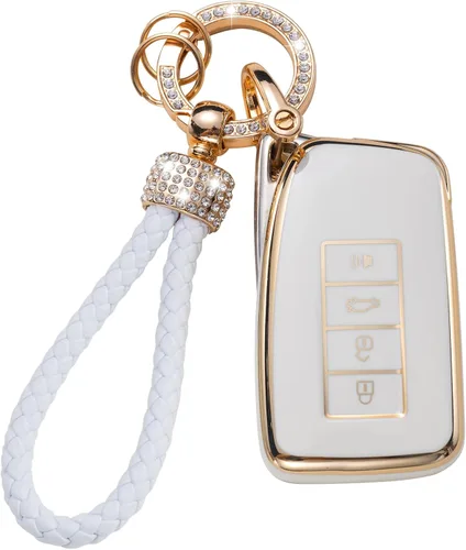 Vista 41 de Gematay Funda para llavero de Mercedes Benz con cordón, funda de TPU suave compatible con Mercedes Benz C E S M CLS CLK G Class Smart Key Holder