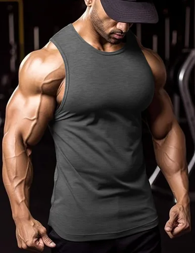 Vista 3 de COOFANDY Paquete de 3 camisetas sin mangas de entrenamiento para hombre, para gimnasio, culturismo, fitness, muscular, camisetas
