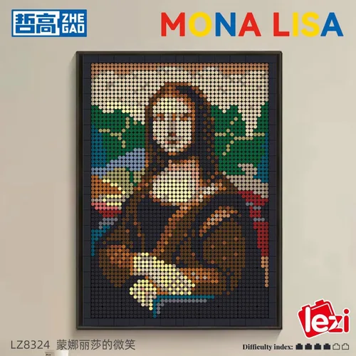 Vista 3 de Samyblocks Juego de 3624 piezas de bloques de construcción de retratos
