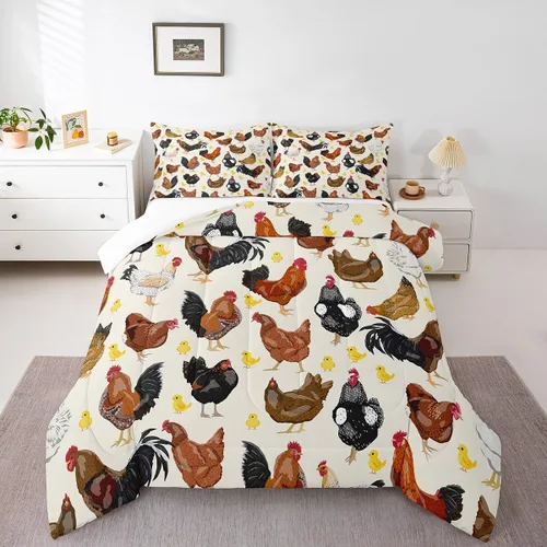 Vista 30 de Feelyou Lindo juego de ropa de cama de ajolote para niños y niñas tamaño twin, juego de edredón de salamandra para niños, mujeres y hombres, edredón