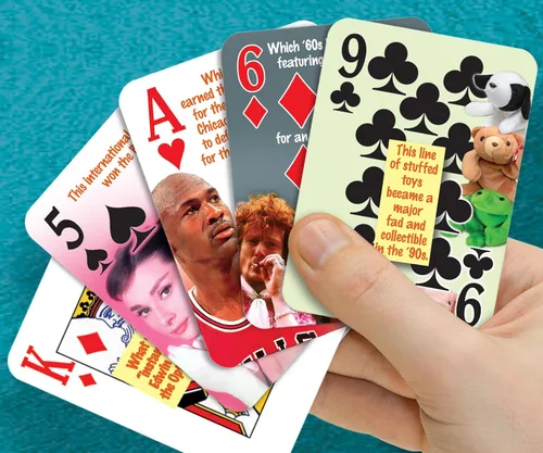 Vista 3 de Flickback 1993 Trivia Playing Cards: 30º cumpleaños o tarjetas de aniversario