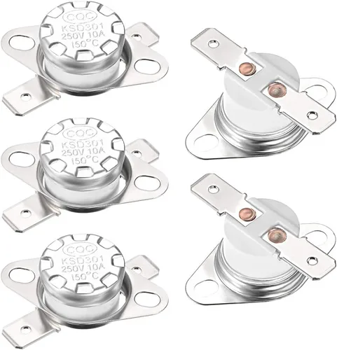 Vista 16 de uxcell KSD301 Termostato 320.0 °F/320°F 10A Normal Cerrado N.C Ajuste Snap Disc Interruptor de temperatura para microondas, horno, cafetera, 2