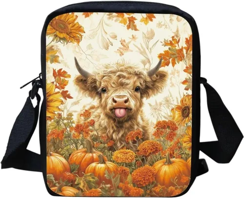 Vista 27 de Halloween Cat Small Messenger Bag Crossbody Shoulder Bag for Women Black Cat Pumpkin