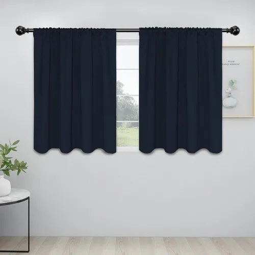 Vista 74 de Easy-Going - Cortinas opacas con bolsillo para varilla para dormitorio, cortinas de ventana para oscurecer la habitación para sala de estar