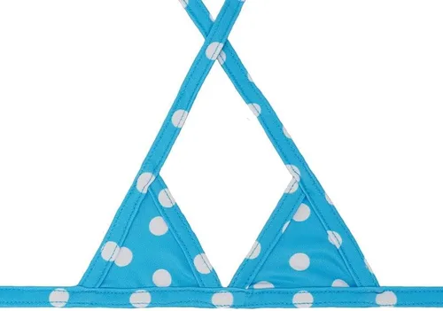 Vista 2 de Traje de baño de bikini para perro, vestido de baño para cachorro, ropa de playa para cachorro gatito (azul, XS)