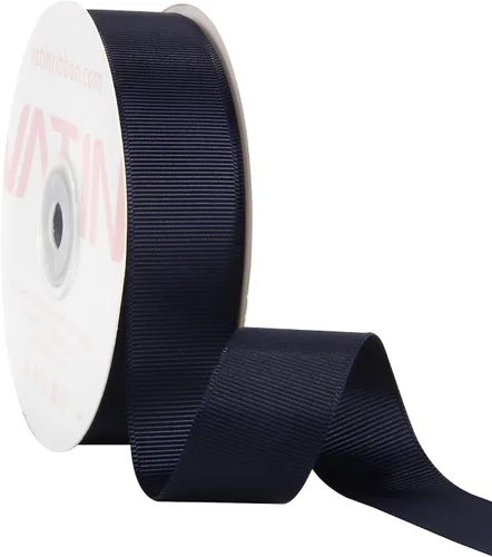 Vista 115 de VATIN Cinta de Grogrén Negra, 1-1/2" x 50 Yardas Continuas, Cinta de Grogrén de Poliéster Negra, Usar para Lazos de Bricolaje, Accesorios