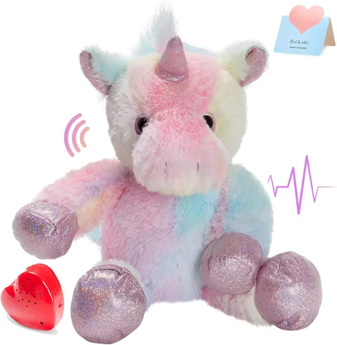 Vista 12 de Oso de peluche de 12 pulgadas con latido grabado, juguete de voz grabador de peluche, oso suave de peluche esponjoso, regalos de mensajes