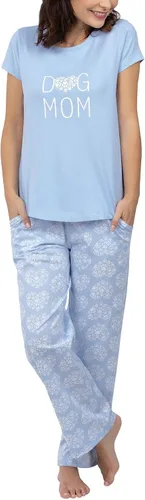 Vista 24 de PajamaGram Pijamas para mujer - Conjuntos de pijamas para mujer, estilo túnica Aguamarina