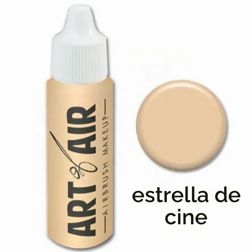 Vista 2 de Maquillaje con aerógrafo Art of Air, base en botella de 1/2 onza, color a elegir Estrella de cine de 1/2 oz