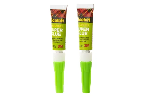Vista 3 de Scotch Super Glue Gel, 0.07 onzas, paquete de 2, se seca rápidamente con un agarre permanente (AD112)