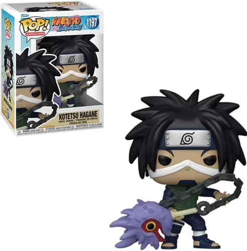 Vista 6 de POP Naruto Shippuden - Figura de vinilo de Kotetsu Hagane Funko (paquete con funda protectora de caja compatible), multicolor, 3.75 pulgadas