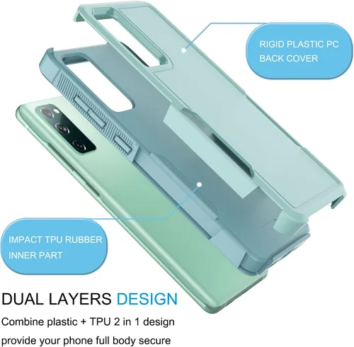 Vista 7 de Tekcoo Funda para Samsung Galaxy S20 FE Fan Edition 5G 4G 2022 2020 2 protectores de pantalla de vidrio templado Parachoques