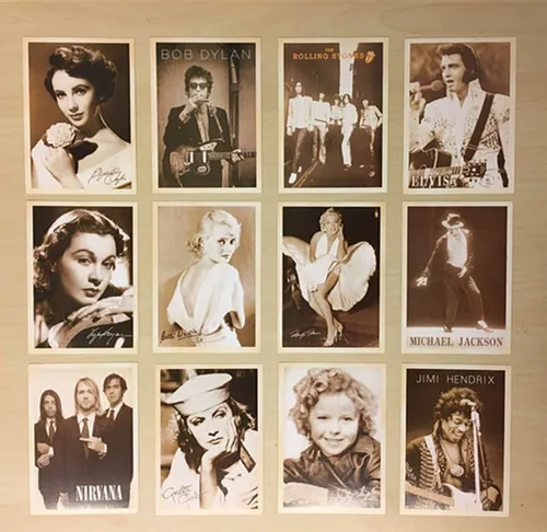 Vista 5 de DreamHigh Paquete al por mayor de 64 piezas de tarjetas postales coleccionables con anuncios vintage y pósteres de películas