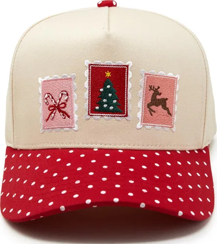 Vista 173 de Funky Junque Gorra de béisbol de 2 tonos para camionero adulto Misbehavin' - Leopardo/Beige