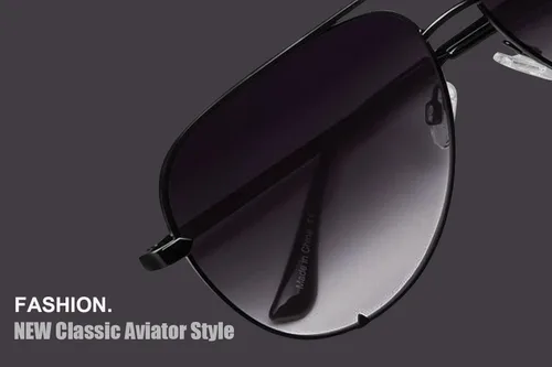 Vista 4 de ADE WU Gafas de sol estilo aviador retro de gran tamaño para mujer clásicas gafas de sol estilo piloto grandes y vintage de metal negro y dorado