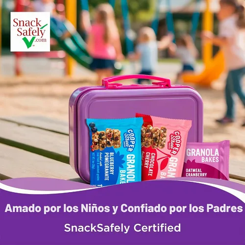 Vista 8 de Cooper Street Granola Bakes (36 unidades) - Paquete variado de barras de granola suaves y masticables para desayuno, sin nueces, lácteos y soja