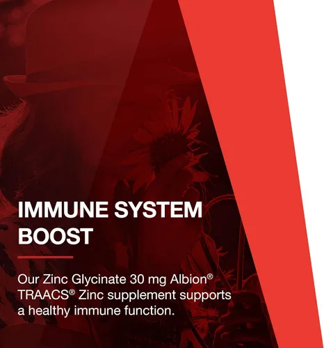 Vista 8 de Protocol for Life Balance Glicinato de zinc 30 mg - con Albion Traacs Zinc - Suplemento de glicinato de zinc - Apoyo al sistema inmunológico* - Apto