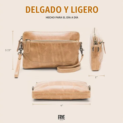 Vista 6 de Frye Melissa - Bandolera de muñeca Beige