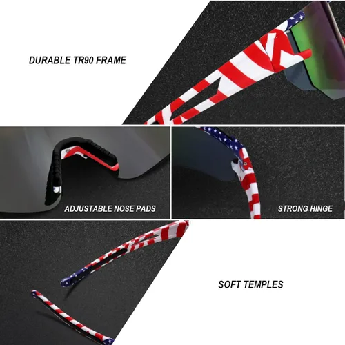 Vista 5 de YUNBLL&KO Gafas de sol polarizadas deportivas para hombres y mujeres, protección UV400, para niños, jóvenes, béisbol, para ciclismo, softbol y correr