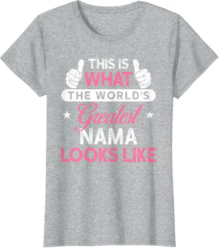 Vista 18 de Camiseta Nama para mujer: camiseta de nama más grande del mundo Negro