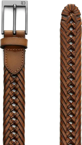 Vista 5 de CHAOREN Cinturones trenzados de cuero para hombre, cinturón de cuero tejido casual de 1 18 pulgadas para pantalones de vestir