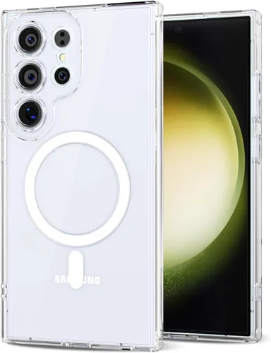 Vista 56 de Svanove Funda magnética de silicona para Samsung Galaxy S22, compatible con Magsafe, bonita funda para mujer, goma de gelatina brillante delgada