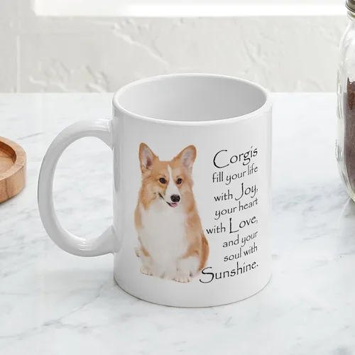 Vista 4 de CafePress Pembroke Corgi - Taza de café de cerámica, taza de té, 11 onzas