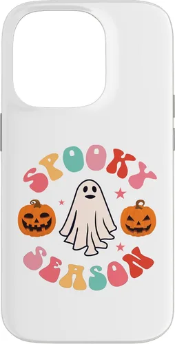 Vista 17 de Retro Halloween Cute Ghost Spooky Season Funny Case for iPhone 17