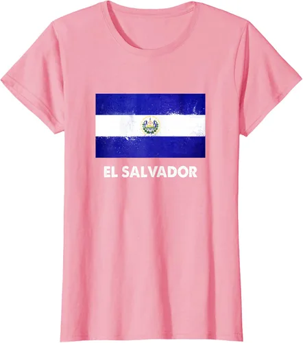 Vista 12 de Camiseta de la bandera de El Salvador Camiseta salvadoreña