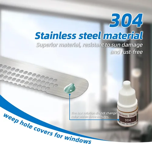 Vista 6 de 25 piezas de acero inoxidable 304 más duradero para ventana, agujero de llanto, parche de drenaje rápido PET autoadhesivo más pegajoso e impermeable