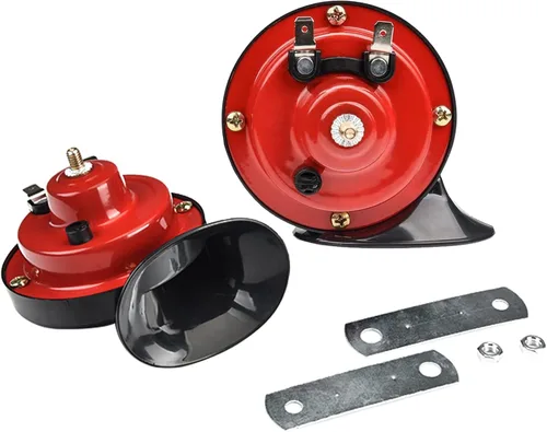 Vista 7 de 2 bocinas de tren súper fuertes de 300 dB, kit de repuesto de bocinas dobles de aire impermeables de 12 V, accesorios automotrices, kit de bocina