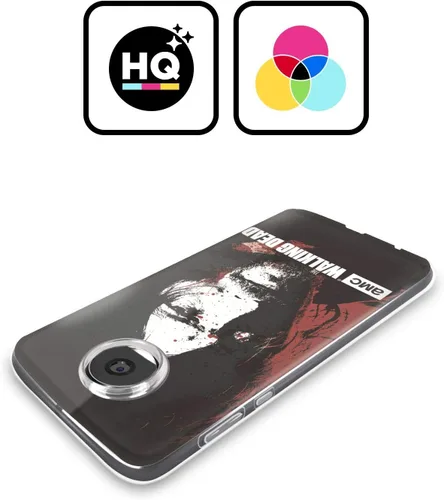 Vista 2 de Head Case Designs Officially Licensed AMC The Walking Dead Blood Bath Daryl Gore Soft Gel Case Compatible with Moto E7 Power/Moto E7i Power