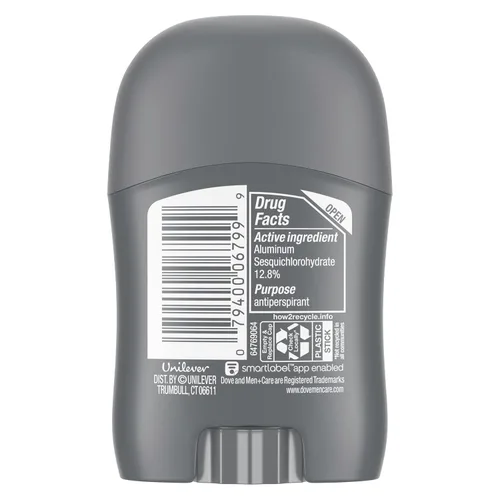 Vista 2 de Dove Men+Care - Desodorante antitranspirante Stick Clean Comfort, paquete de 36 antitranspirantes de protección contra el sudor y el olor de 72