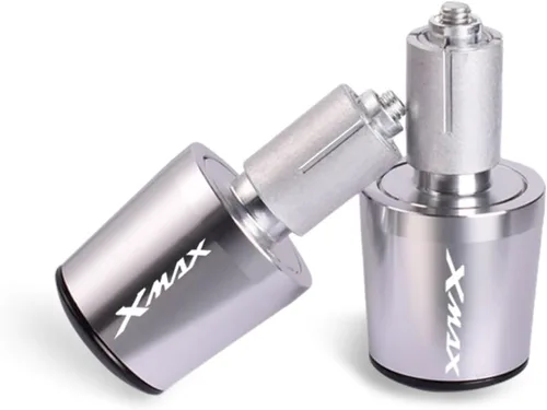 Vista 8 de Para Xmax 300 Xmax 400 Xmax 250 Xmax 125 All Year Xmax CNC Motocicleta 7/8" 22MM Agarres Manillar Bar Tapones Extremos (Color: Negro)