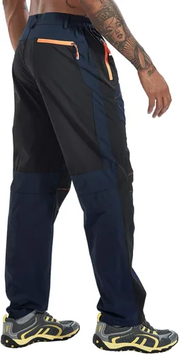 Vista 43 de TBMPOY Pantalones cargo de senderismo para hombre, ligeros, impermeables, de secado rápido, pantalones de montaña, pesca, camping