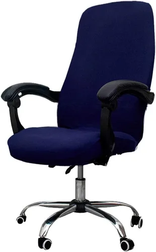 Vista 11 de Melaluxe Funda para silla de oficina con fundas para brazos - Funda elástica universal para silla de escritorio, fundas para silla de computadora
