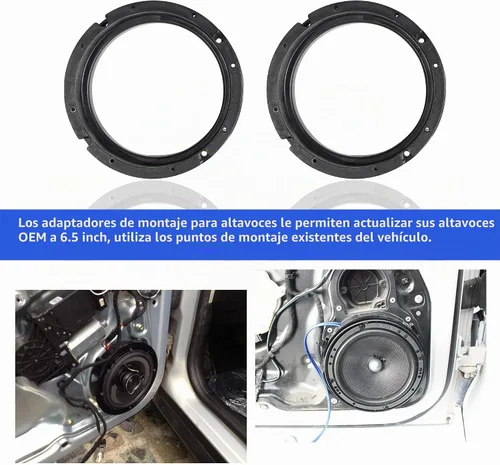 Vista 5 de RED WOLF Soporte adaptador de altavoz para puerta de automóvil de 6.5 pulgadas compatible con VW Volkswagen Passat Golf/Jetta/Beetle1999-2019