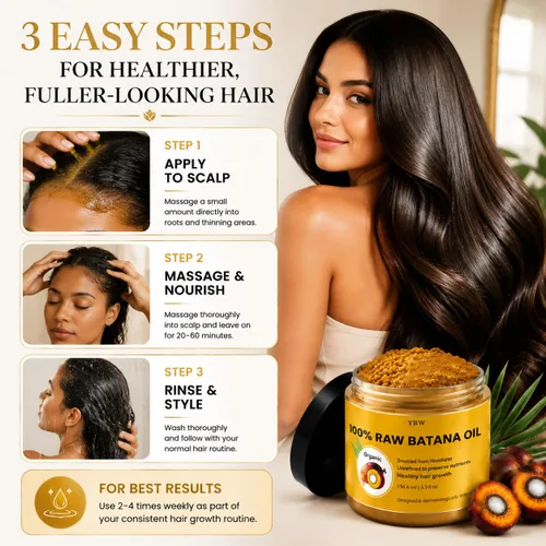 Vista 6 de Aceite de batana crudo por Dr. Sebi Aceite orgánico crudo de Honduras para el crecimiento del cabello, 100% puro y natural para un cabello más