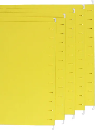 Vista 2 de Smead Carpeta colgante de colores, pestañas no incluidas, tamaño carta, amarillo, 25 por caja (64441)