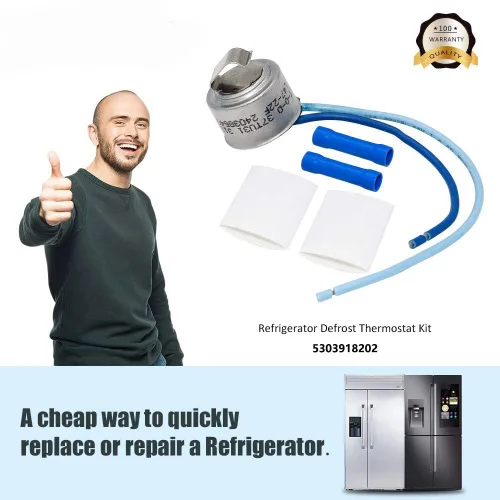 Vista 6 de 5303918202 - Termostato de descongelación para refrigeradores Ken-More y Frigi-daire, sustituye a AP2150133, 241619705, 833603, AH469510, EA469510