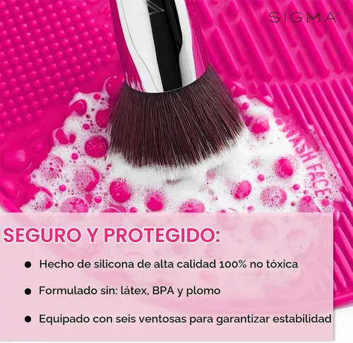 Vista 7 de Sigma Beauty Sigma Spa Express - Tapete de limpieza para mujer, color rosa, talla única