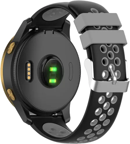 Vista 4 de FitTurn Bandas de liberación rápida con agujero transpirable de 0.787 in compatibles con Garmin Approach S40/Forerunner 245 645 165 TenColors