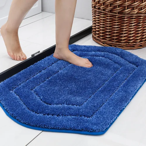 Vista 37 de COSY HOMEER Alfombras de Baño Extra Gruesas para Baño - Juegos de Alfombras Antideslizantes de Lino de Baño Suave Felpa 100% Poliéster Fuerte Sala