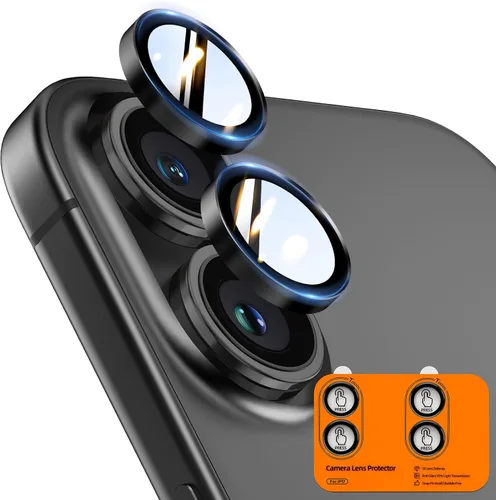 Vista 54 de TOCOL Protector de lente de cámara para iPhone 13 / iPhone 13 Mini vidrio templado HD individual resistente a los arañazos, accesorios compatibles