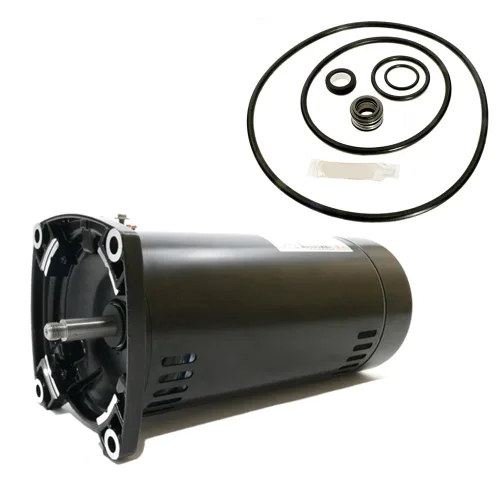Vista 2 de Puri Tech Kit de motor de repuesto para Sta-Rite Dura-Glas 1HP P4RA6E-186L AO Smith USQ1102 con GO-KIT-38