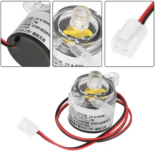 Vista 2 de 12V sin escobillas, DC 12V mini sin escobillas 2L/min grado alimenticio sumergible sin escobillas