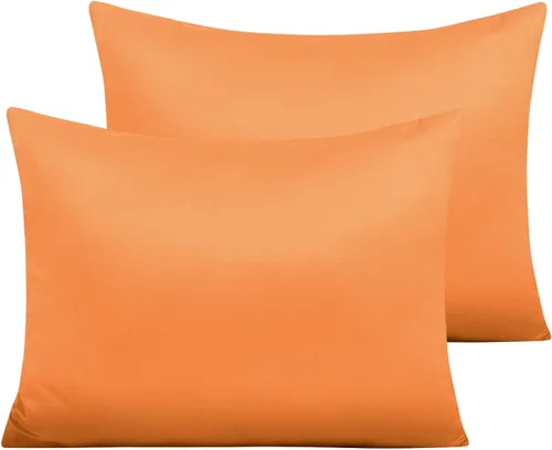 Vista 63 de NTBAY Fundas de almohada de satén con cremallera para cabello y piel, juego de 2 fundas de almohada estándar de lujo con cremallera oculta, 20 x 26