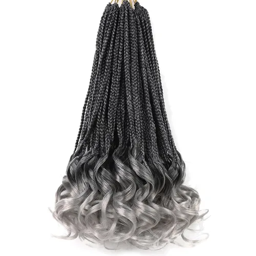 Vista 62 de Cabello para Trenzas Rizo Francés Color 1 Trenzas de Ganchillo Rizo Francés 10 Pulgadas Trenzas de Caja Cabello de Ganchillo para Mujeres y Niños