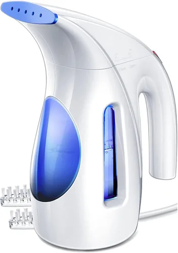Vista 11 de HiLIFE Vaporizador para ropa, diseño portátil de mano, gran capacidad de 240ml, 700W, vapor penetrante fuerte, elimina arrugas, para el hogar