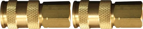 Vista 2 de Milton Industries (S-766) Acoplador de alto flujo femenino FNPT de 3/8" FNPT